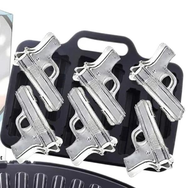 残り在庫数(本日0:00時点)：2銃銃この3D金型は、弾丸型でクールなアイスキューブ、チョコレート、ゼリーなどを簡単に作ることができます。素晴らしいパーティートレイとして使用できるだけでなく、家族や友人の集まり、バー、カフェ、ホテル、レスト...