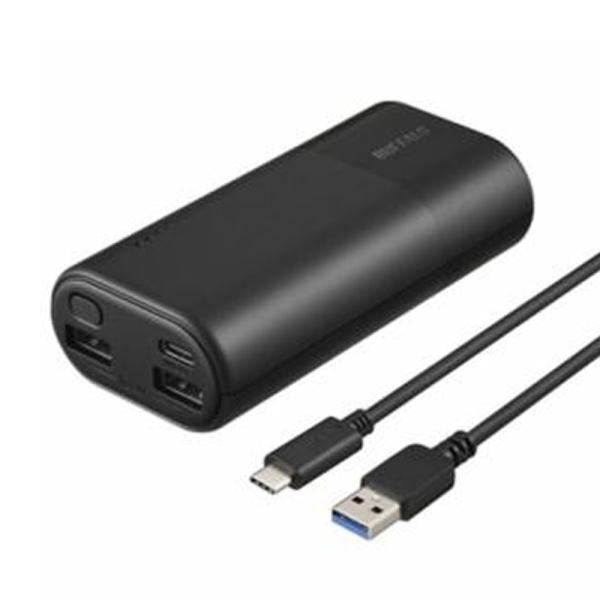 バッファロー モバイル バッテリー BSMPB10030C3BK 10000mAh BUFFALO  黒