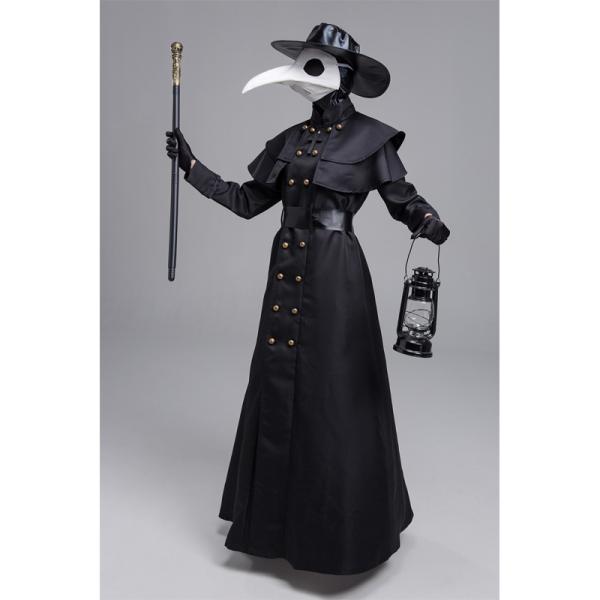 ハロウィン ペスト医者セット 衣装 ペストマスク コスプレ 医師 中世
