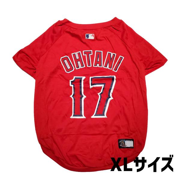 MLB公式 大谷翔平モデル ユニフォーム Tシャツ 犬 服 LOS ANGELES ANGELS ロサンゼルス エンゼルス 野球|XL