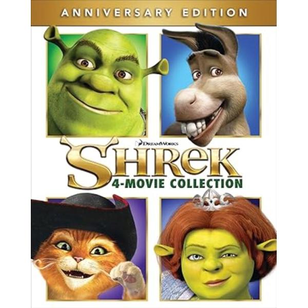 シュレック 映画4本セット 英語音声 アニメ 洋画 並行輸入品 DVD ブルーレイ DVDのみ