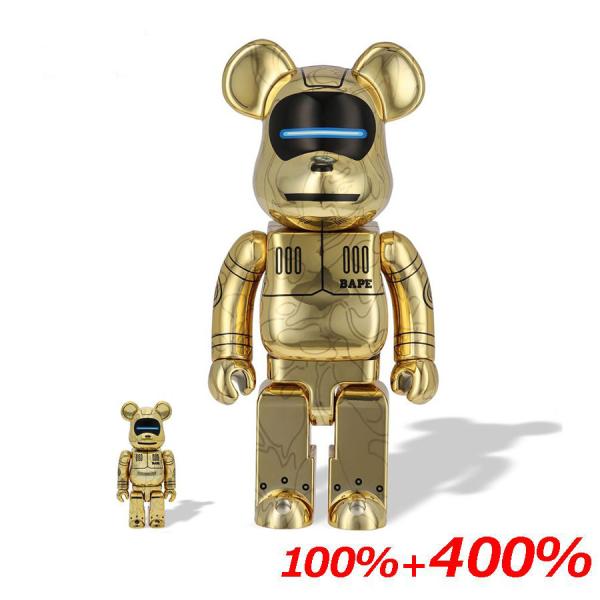 BE@RBRICK - レア WWT2 BE@RBRICK 400％ BABY MILO ベアブリック BE@RBRICK SORAYAMA X BABY MILO GOLD 100%&400% SET ベアブリック