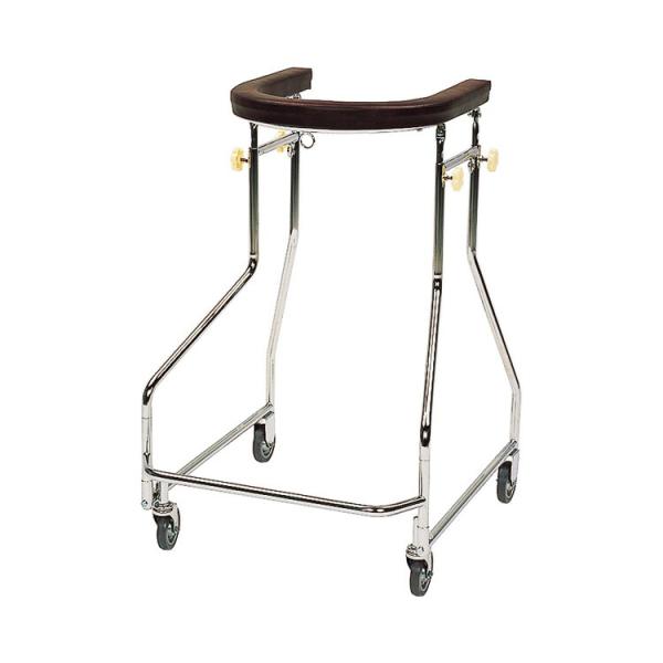歩行器 介護 四輪歩行器 小 KW15N-S カワムラサイクル │ 歩行補助器 介護用品 リハビリ 歩行訓練 馬蹄型 高齢者 お年寄り 老人 シニア 病院 折りたたみ