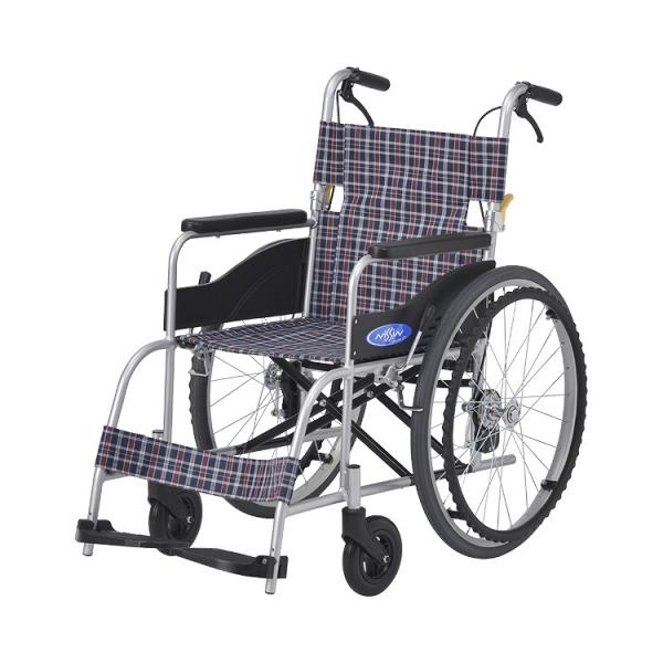 日進医療器 車椅子 アルミ自走車いす NEO-1 座幅40cm ノーパンクタイヤ