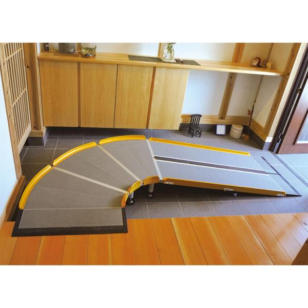 スロープ 段差 LスロープFK1000 微笑の杜若 643-210 長さ100cm