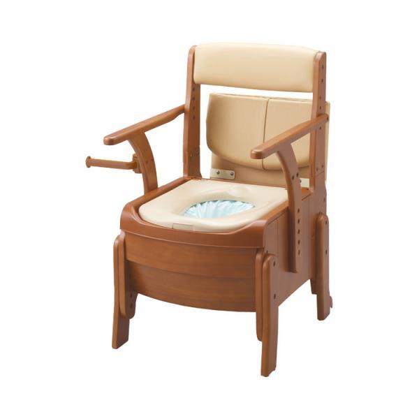 安寿 家具調トイレセレクトR 自動ラップ ノーマル 暖房便座 533-942