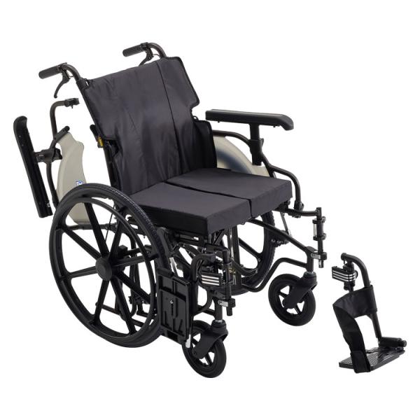 ミキ 車椅子 アルミ自走車いす KJP-5 座幅48・50・52cm調整可 ブラック
