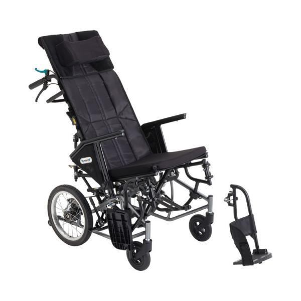 オレンジ色のティルトリクライニング介助用車椅子 ティルト・リクライニング機能付き車いす - ツカサ