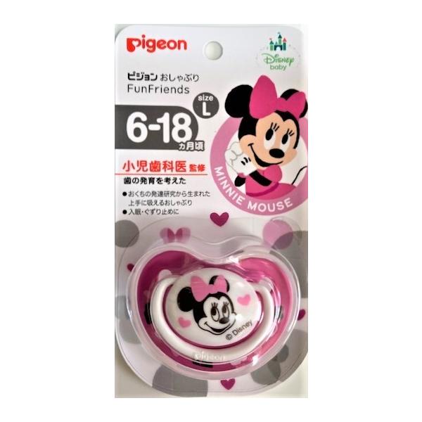 "「ピジョン おしゃぶり L ミッキー 6ヶ月以上」は、楽しいデザインのおしゃぶり シリコンゴムです。おくちへのおさまりと吸いやすさを追求した形状で、赤ちゃんの落ち着きをサポート。歯の発達に影響が少ないように工夫した、やわらかいシリコーンゴ...
