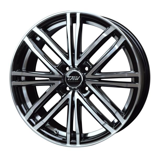 【2551】T5207105▲新品未使用品 TAW LEOWING PS Four▲17x7J 4穴 PCD100 +52▲4本 送料無料】ライアルファ TAW Leowing PS-Four 7.0J-17 +45 5H100