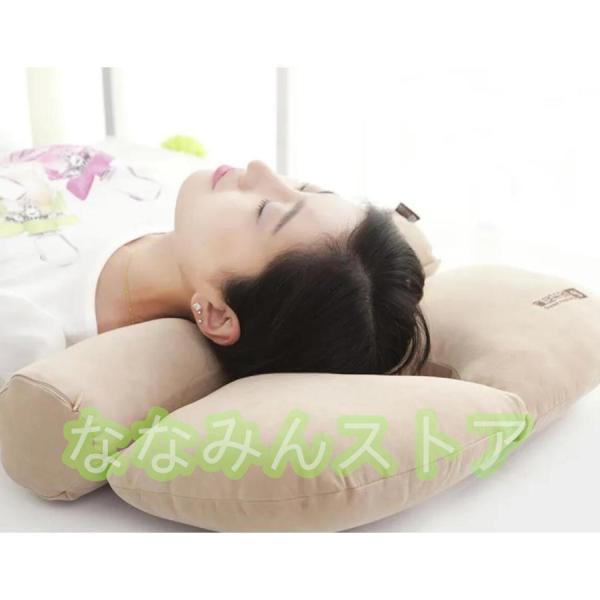 円柱 クッション もっと肩楽寝まくら ストレートネック そば殻矯正枕