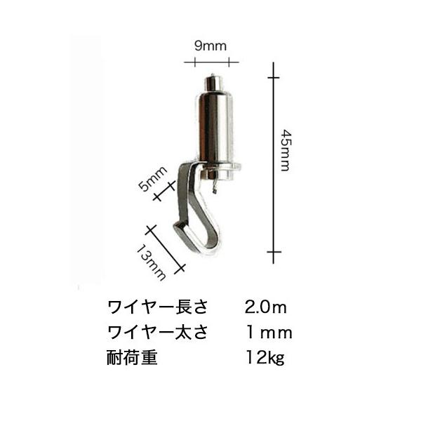 ピクチャーレール用セフティパワーミニワイヤー自在用セミ追加用・頭の部分のみです