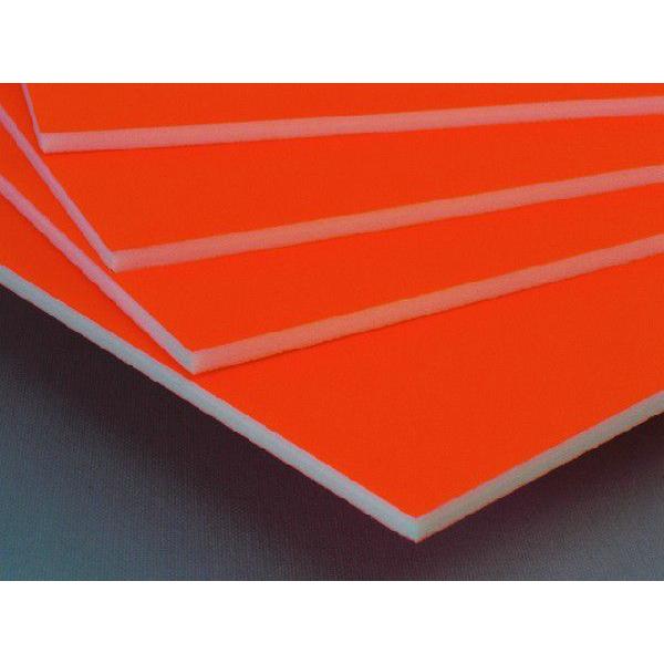 スチレンボード 7mm カラーボード （蛍光オレンジ） 3x6判 （20