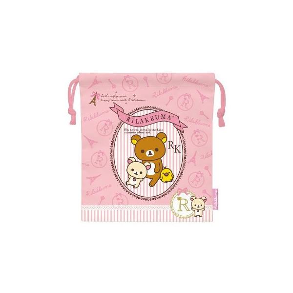 きんちゃく（M）　巾着　ピンク　CT51601 リラックマ