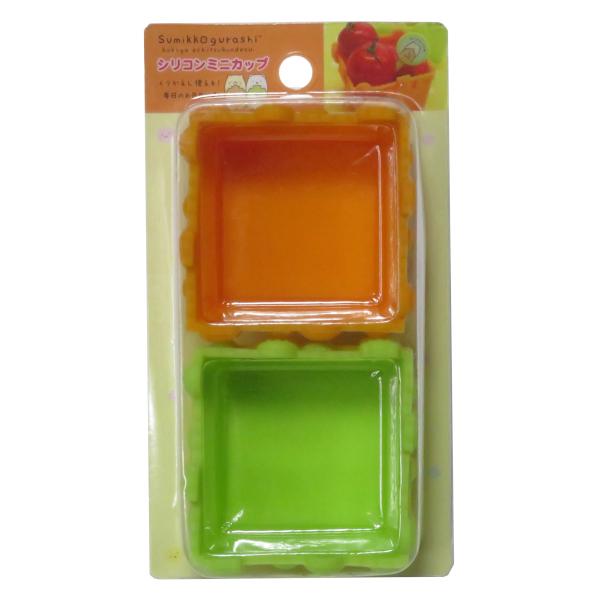 くりかえし使える。毎日のお弁当に。ピンク色、オレンジ色、黄色、緑色の4色入り。材質：シリコン樹脂耐熱温度：220℃耐冷温度：−20℃容量：約50ml1つあたりのサイズ：約5×5×3cm