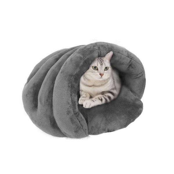 ペットベッド 犬 猫 ふわふわ 暖か ペットハウス 猫ベッド ペット用品 ネコ キャット ベッド 寝袋 室内用 おしゃれ 冬用 もぐりこみ 猫用ベッド
