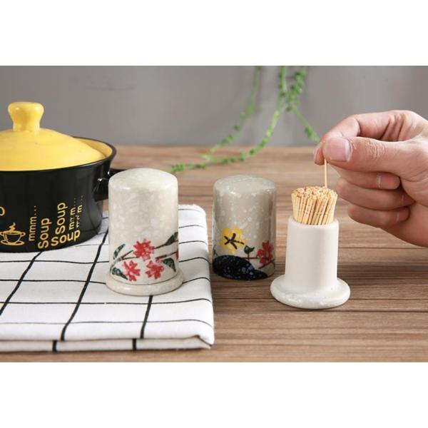 つまようじ収納ケース おしゃれ 爪楊枝入れ 携帯用 楊枝ケース プレゼントに最適 超ポイントバック祭 陶 男女兼用 便利