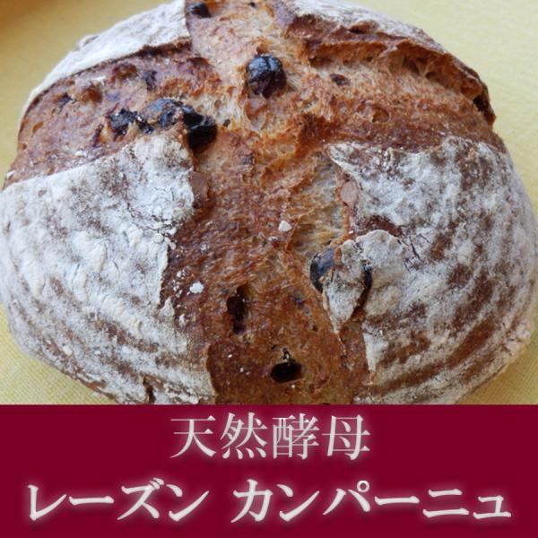 ライ麦と全粒粉を配合したカンパーニュ生地に、レーズンと胡桃を入れて低温でじっくり熟成発酵させて焼き上げました！長時間熟成発酵が醸しだす芳醇な香りを楽しめる、天然酵母ライ麦レーズンカンパーニュ！ライ麦の配合を抑えてありますのでライ麦パンが初め...