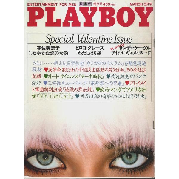 集英社 1980年 Ａ四　プレイメイトピンナップ付 256頁  少傷み　経年概ね良好 650g内　宇佐美恵子/ヒロコ・グレース/サンディ・ケーグル