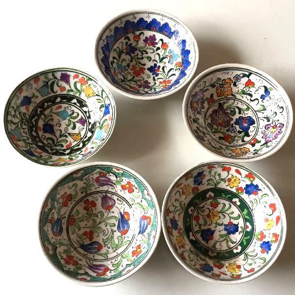 トルコ製 飾り皿 花柄 No2