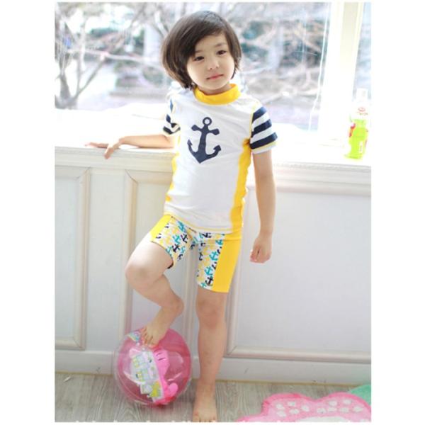 男の子 ラッシュガード セパレート 水着 半袖 スイムウェア 水泳帽付き3点セット イエロー マリン キッズ おしゃれで人気の韓国子供服ブランド等 Buyee Buyee Japanese Proxy Service Buy From Japan Bot Online