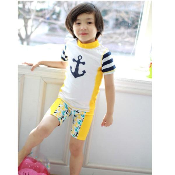 男の子 ラッシュガード セパレート 水着 半袖 スイムウェア 水泳帽付き3点セット イエロー マリン キッズ おしゃれで人気の韓国子供服ブランド等 Buyee Buyee Japanese Proxy Service Buy From Japan Bot Online