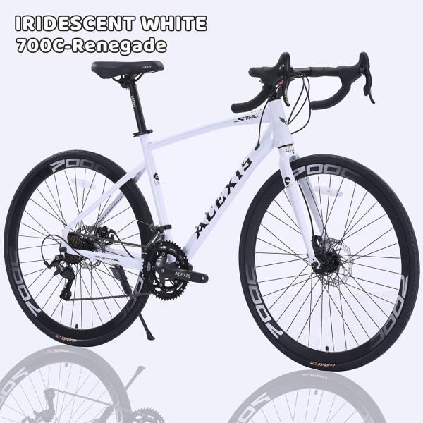 ロードバイク 自転車 ACEXIS L-TWOO 16段変速 適応身長160cm以上 前輪クイックリリース仕様 厚手クッションサドル ディスクブレーキ 通勤 通学  誕生日 ギフト