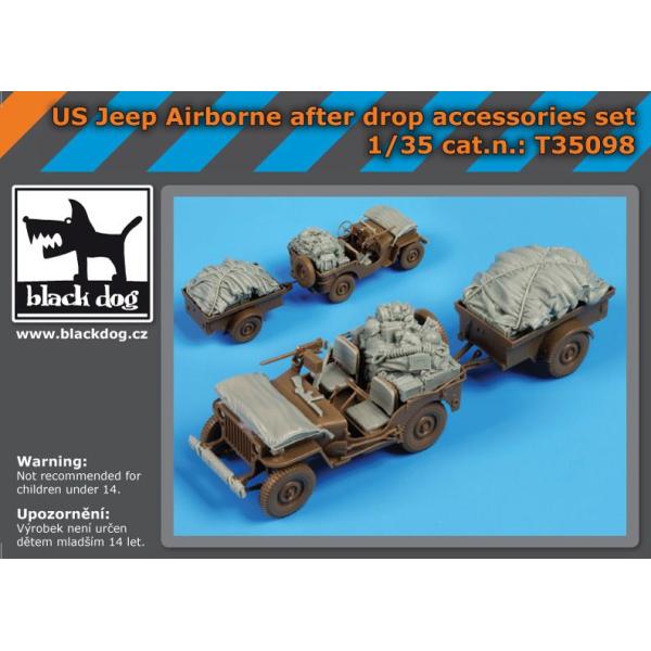 ブラックドッグ T35098 1/35 アメリカ ジープ 空挺隊 降下後 