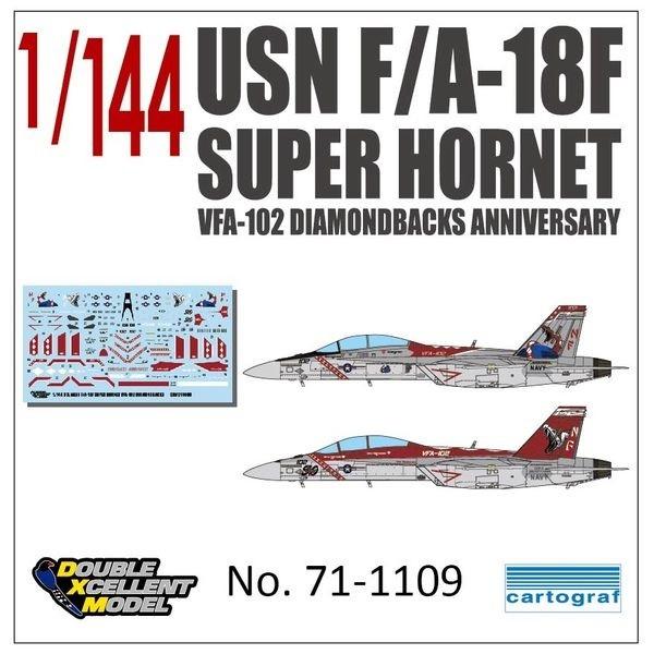 1/144 F/A-18A & 1/144 OP-3C （完成品） アメリカ海軍 F/A-18E スーパーホーネット `アルゴノーツ` (単座