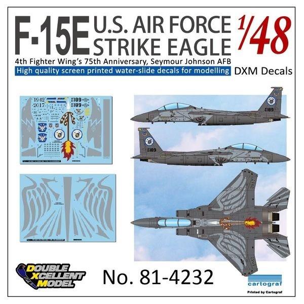 DXM 81-4232 1/48 アメリカ空軍 F-15E ストライクイーグル 第4戦闘航空