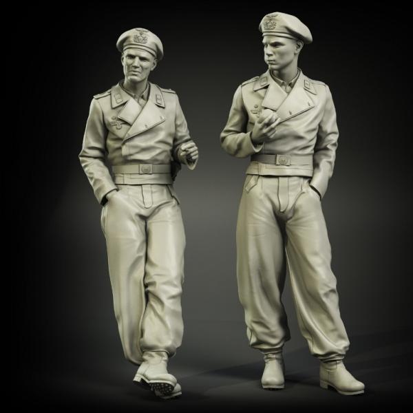 パンツァーアート FI35-018 1/35 WWII初期 ドイツ戦車兵(1939-40) 2体