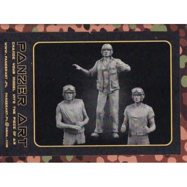 パンツァーアート FI35-059 1/35 アメリカ海兵隊 (PTO) 後期 戦車兵 (3 フィギュア)