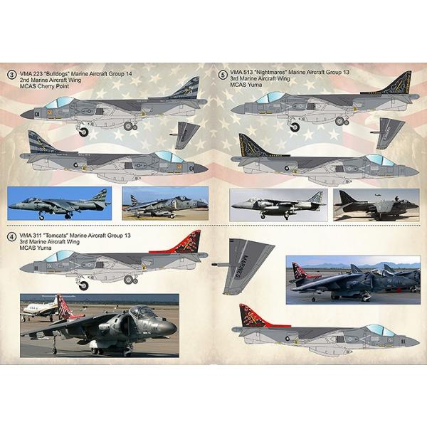 AV-8B ハリアー 1/72モデル　２機セット プリントスケール 72-214 1/72 AV-8B ハリアーII : ホビー