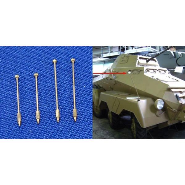 RBモデル 35A01 1/35 ドイツ 車両用 車幅標示棒 13,8mm &17,9mm 各2本入り