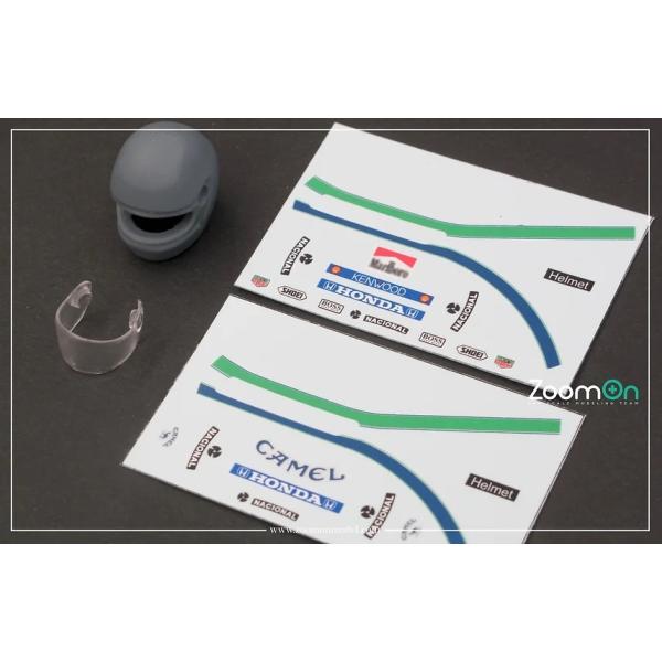ZoomOn Z189 1/12 アイルトン・セナ ヘルメット (マルボロ デカール