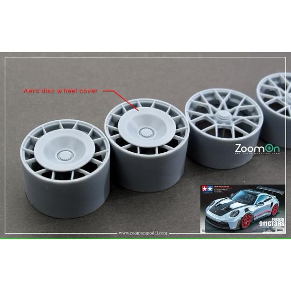ZoomOn Z195 1/24 エアロ ディスク ホイール カバー（ 2パーツ