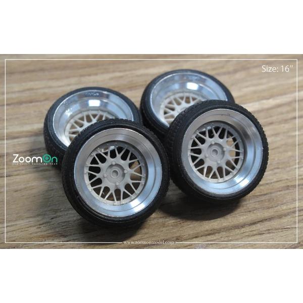 ZoomOn ZR069 1/24 15インチ SSR ドリドリメッシュ ホイールセット