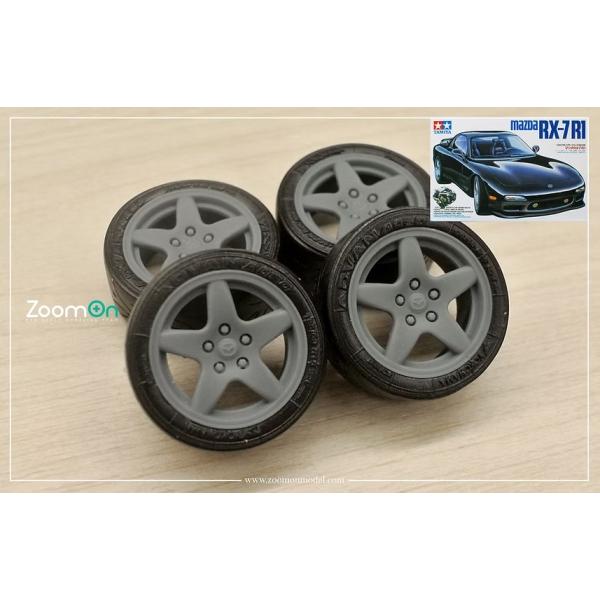 自動車模型セットとホイール 日産 180SX ホワイトボディセット(ホイール付/AWD) [MZN179