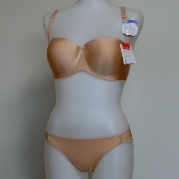 D75m トリンプ ブラショーツセット ストラップレス 0580 アンライン Tシャツ モールド Triumph ベージュ 1 2カップ 4 990円 0580 3 ぱおヤフー店 通販 Yahoo ショッピング