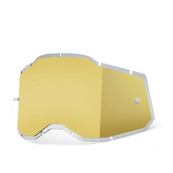 100％ インジェクテッドレンズ ゴールドミラー RACECRAFT2/ACCURI2