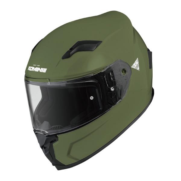 コミネ（Komine） HK-170 FL フルフェイスヘルメット オリーブ : PAPA 