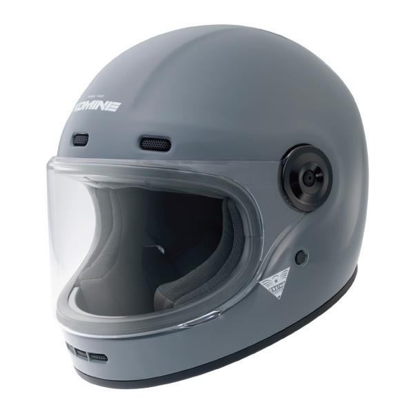 コミネ HK-190 ネオレトロフルフェイスヘルメット バサルトグレー 