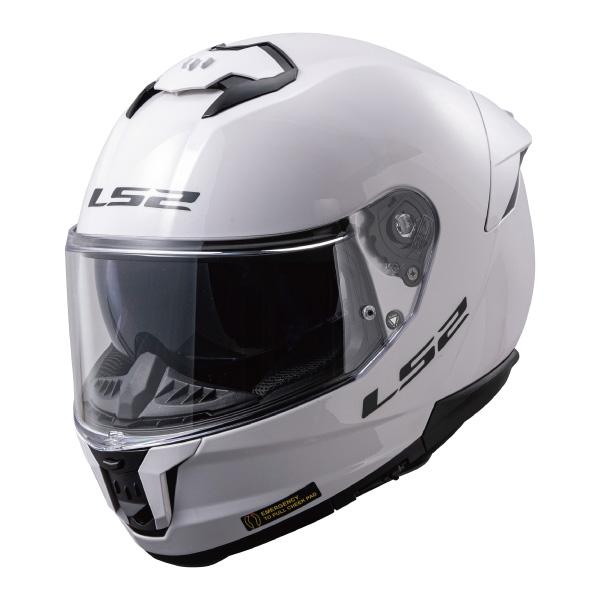 LS2 フルフェイスヘルメット ホワイト/レッド LS2 - JAPAN FIT MODEL - STREAM II