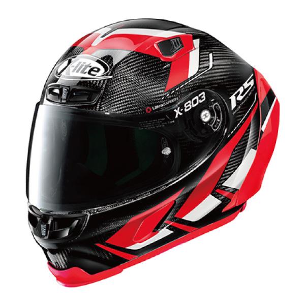 X-lite X-803 RS レーシンググローブ.レーシングブーツ付き X-lite X-803RS ULTLA CARBON MOTORMASTER レッド/51 フルフェイス