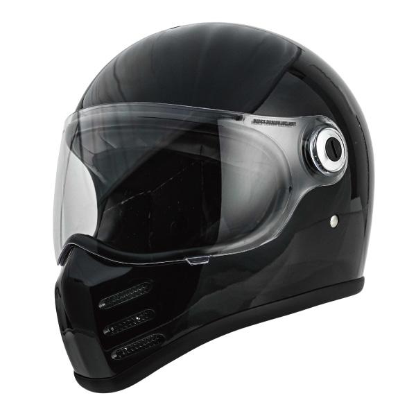 ブラックフルフェイヘルメット　ライズXX黒　　サイズL クリアシールド付き ライズ RIDEZ X GROSS BLACK/BLACK EDITION フルフェイスヘルメット