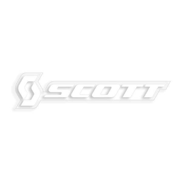 未設定 SCOTT（スコット） ホリゾンタル ステッカー ホワイト 12cm SCOTT