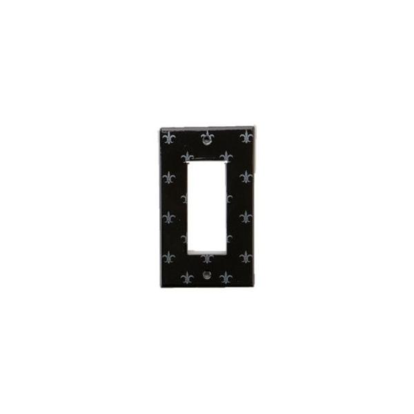 AIT-SWE25BK ホーロー ブラック スイッチカバー スイッチプレート コンセントカバー Plan de Paris クレストブラックSV（3つ穴） メール便発送