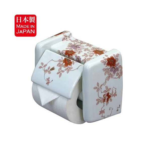 21人気no 1の トイレットペーパーホルダー 錦鉄線花絵 有田焼 Art4 Gd011 紙巻き器 磁器製 和風 トイレットペーパーホルダー