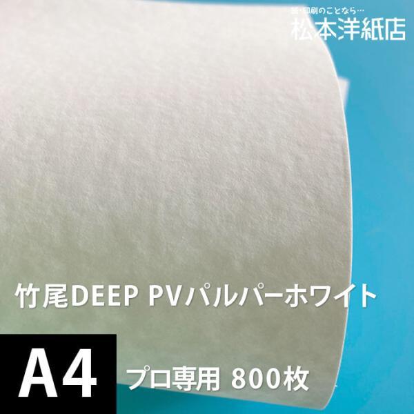竹尾 DEEP PV パルパー ホワイト A4サイズ：800枚 紙 絵画紙 水彩紙