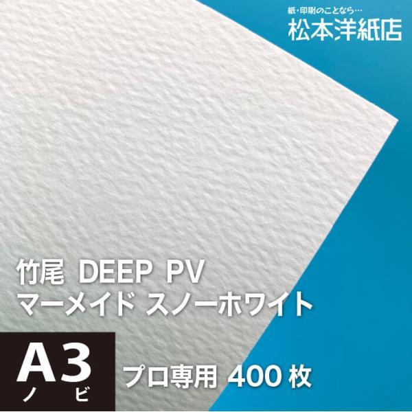 竹尾 DEEP PV マーメイド スノーホワイト A3ノビ 329×483：400枚 紙